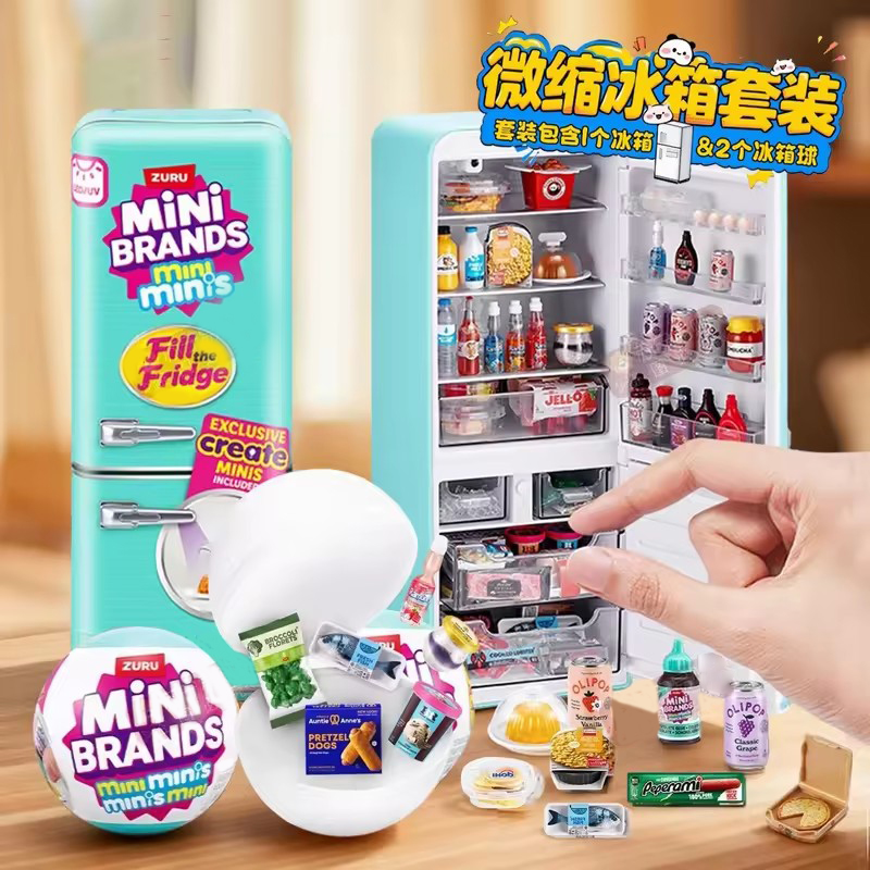 Kitchen Decor Lighting - Mini geladeira de brinquedo com luzes