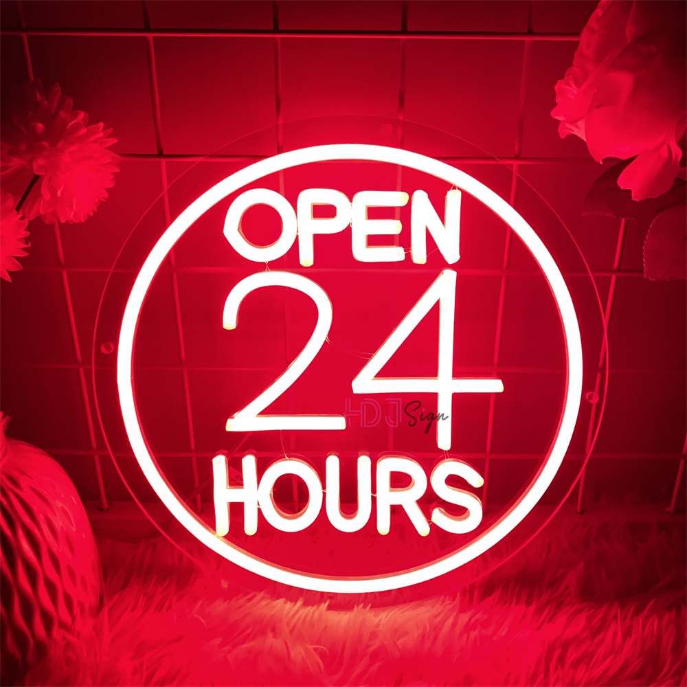 Decor Lighting Opening Hours - Sinais de led de néon abertos