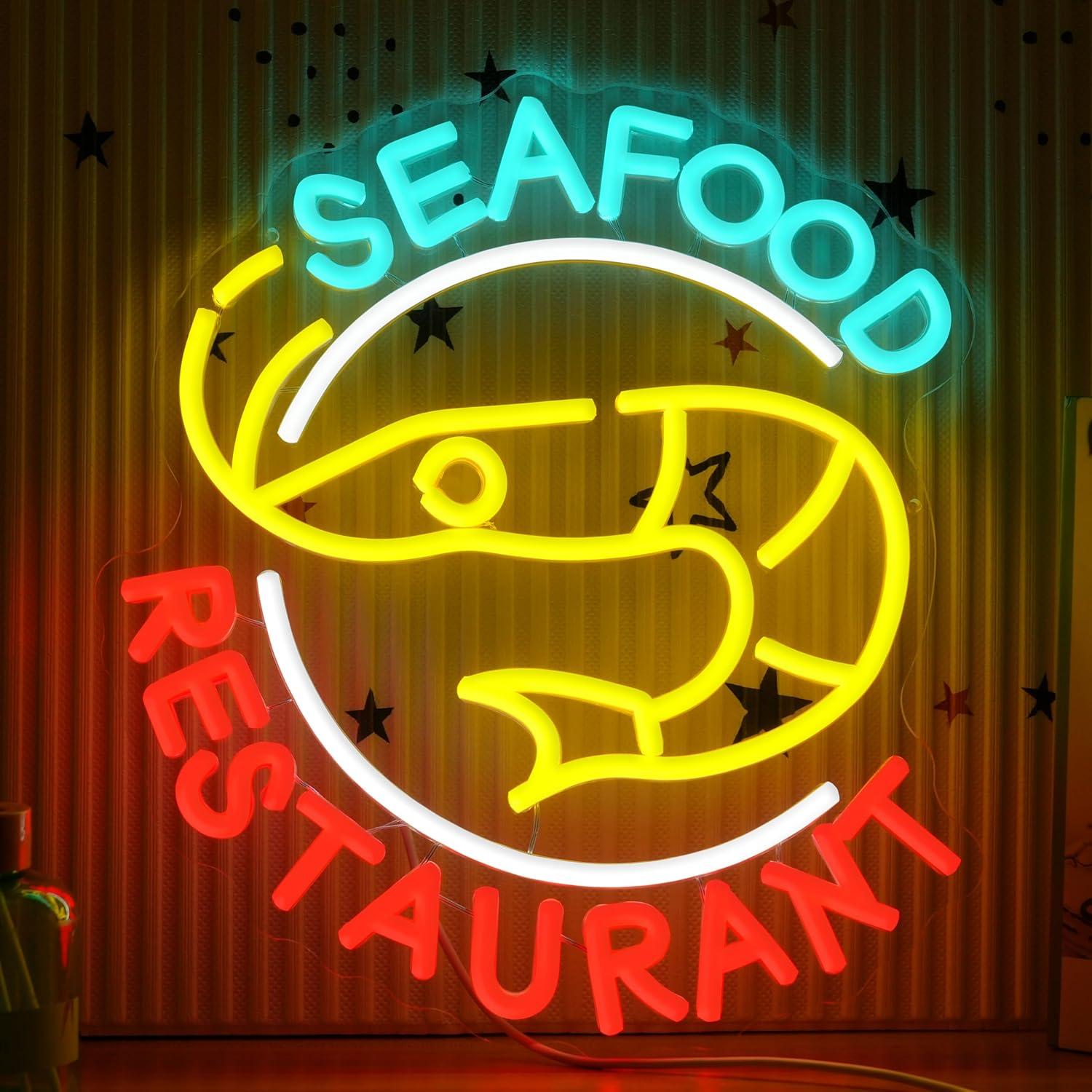 Kitchen Decor Lighting - Letreiro Neon para Restaurante de Frutos