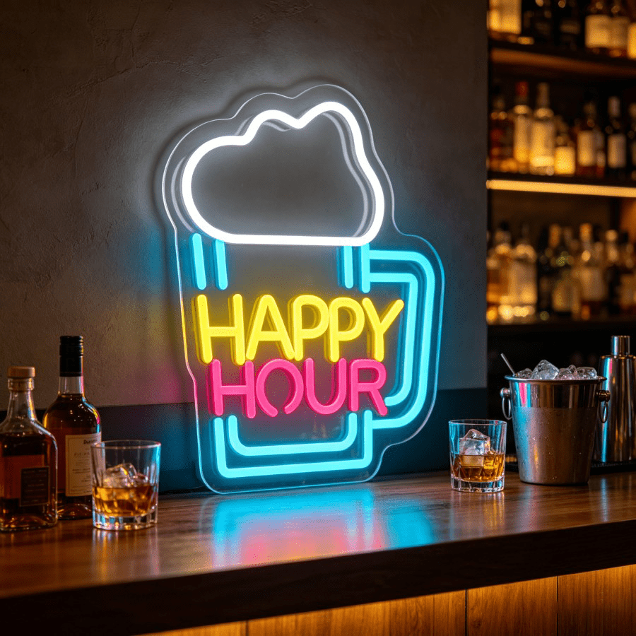 Decor Lighting Opening Hours - Luminária de Parede LED em Formato