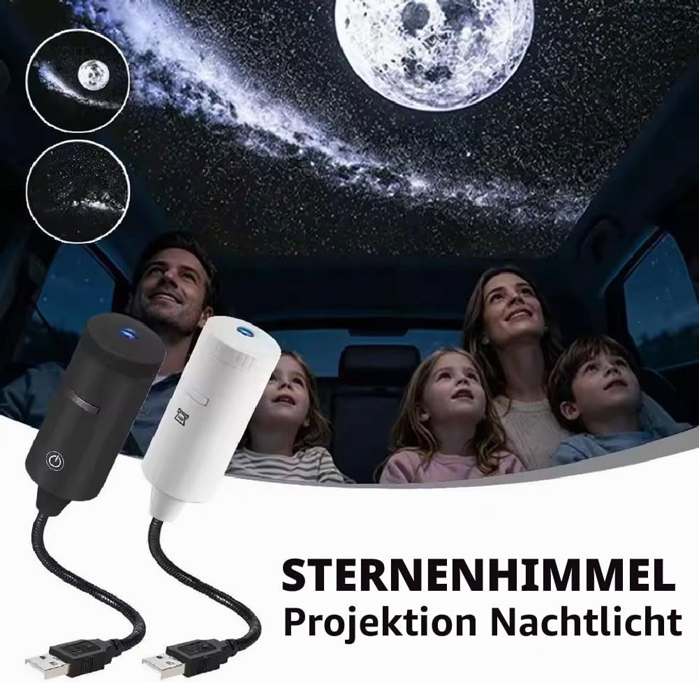 Star Projector Night - Luz Noturna Portátil Plug and Play
