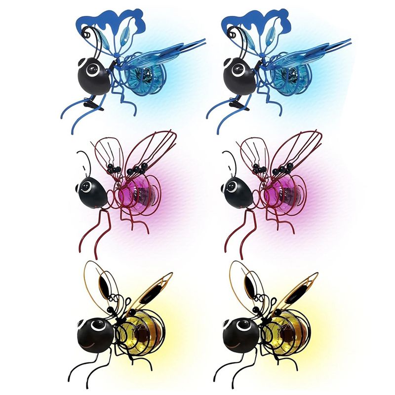 Lighting Bug Decor - AS94-Luzes de Simulação de Abelhas Solares,
