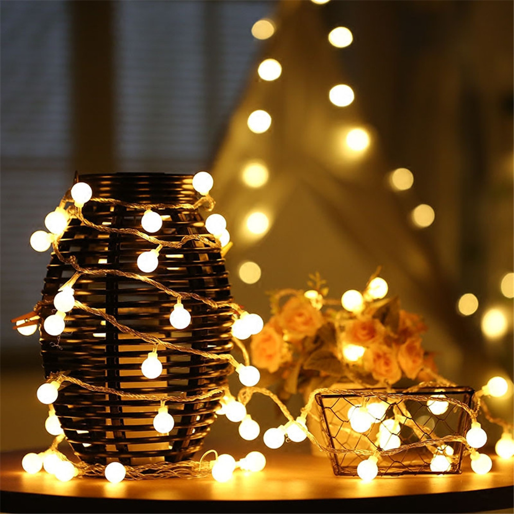 Luzes de Cordão Solares/USB/Ba - Garden Lighting Decor avaliação e preço