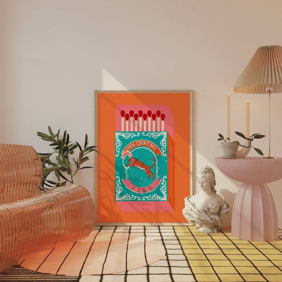 Você acende meu fogo laranja c - Kitchen Decor Lighting avaliação e preço