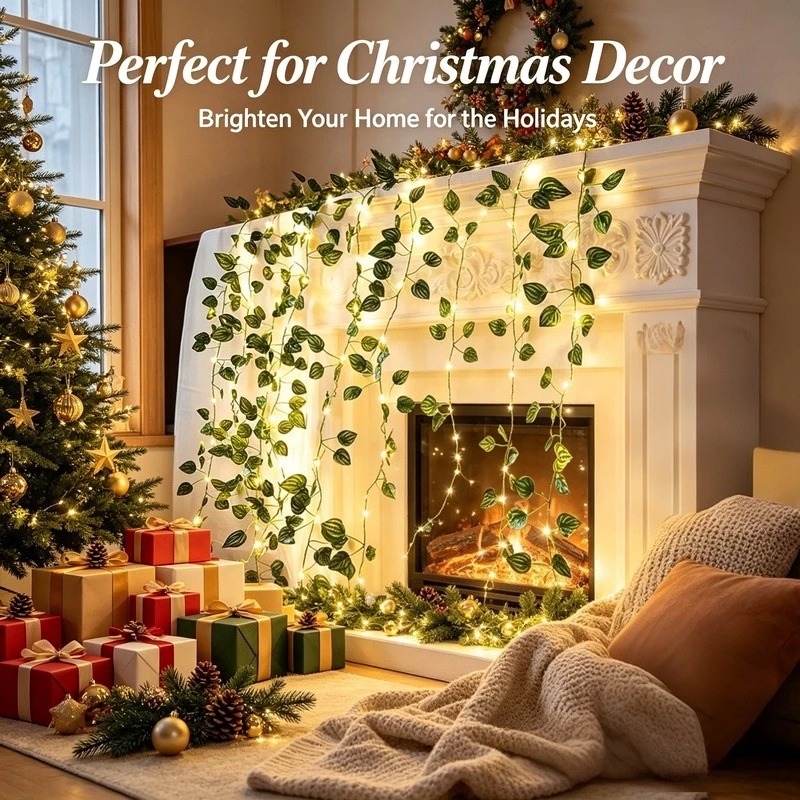 Luzes de Cordão LED com Folhas - Garden Lighting Decor avaliação e preço