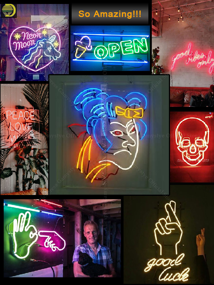 Sinal de néon drive através ab - Decor Lighting Opening Hours avaliação e preço