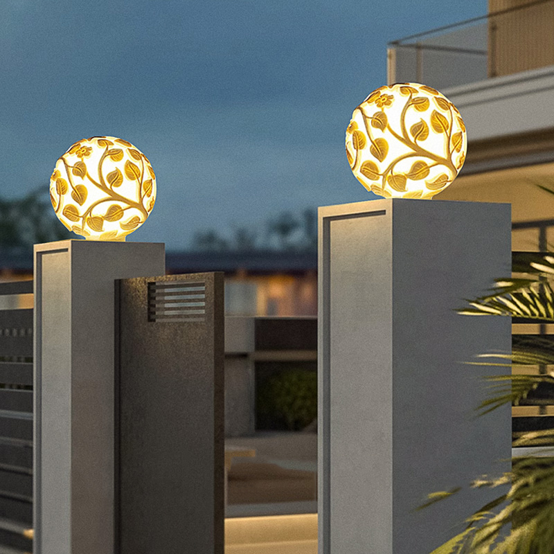 Luzes de coluna para exterior, - Garden Lighting Decor avaliação e preço