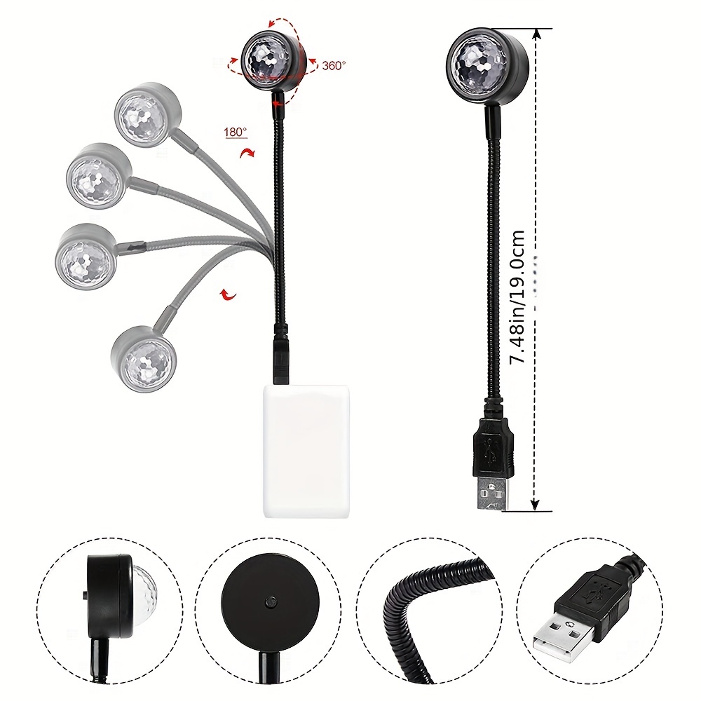 USB Powered Starry Sky LED Nig - Star Projector Night avaliação e preço