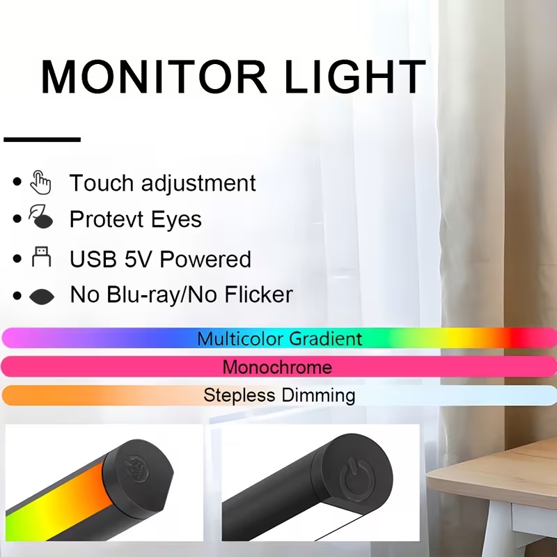 Barra de Luz LED para Monitor  - Touch Dimmer Lamp avaliação e preço