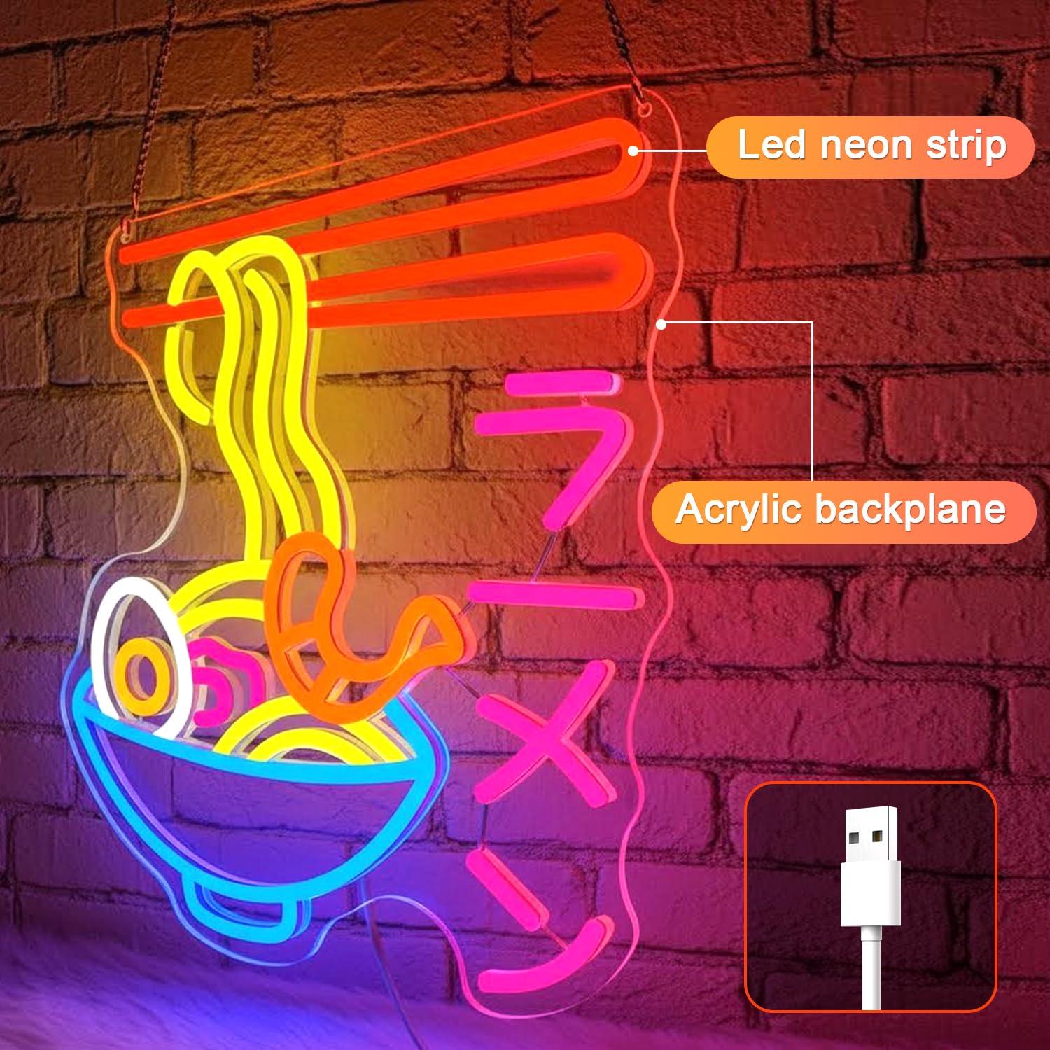 Letreiro Neon de Ramen: Luz LE - Kitchen Decor Lighting avaliação e preço