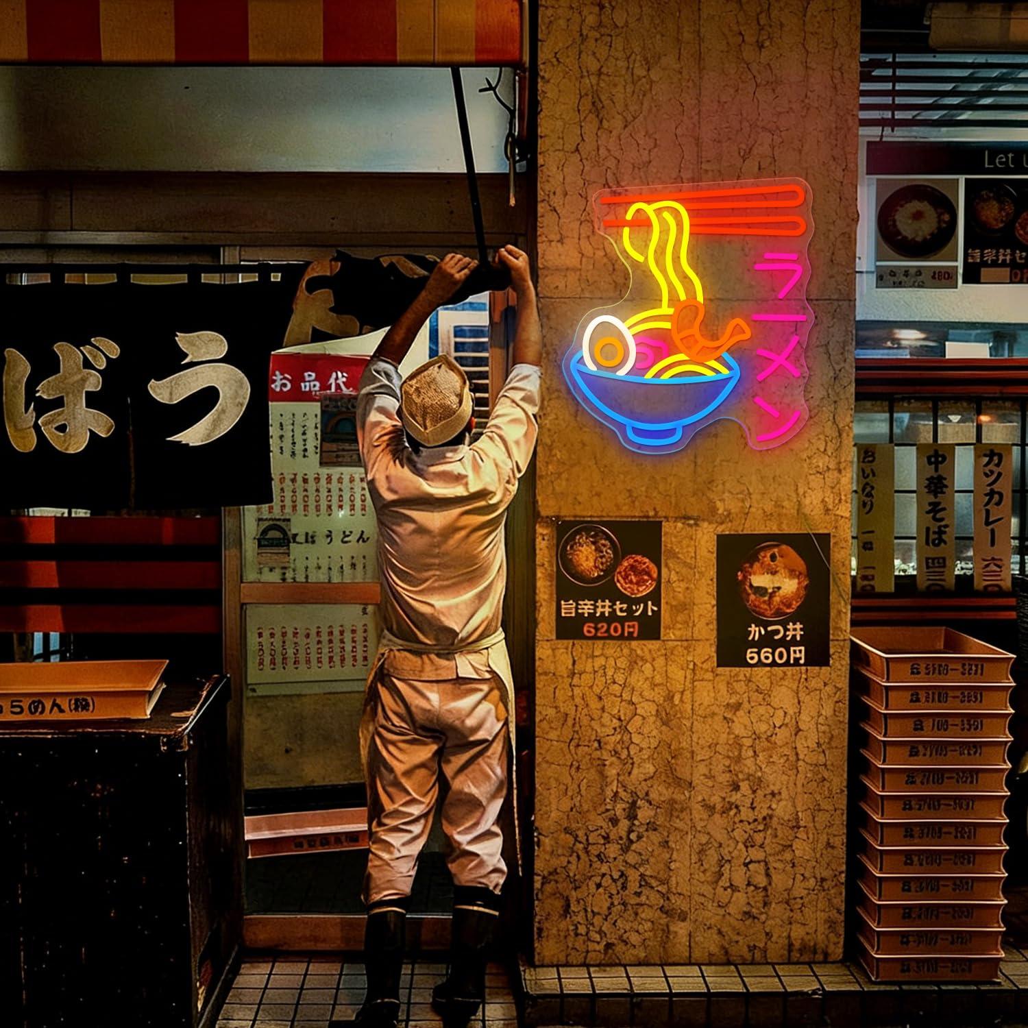 Letreiro Neon de Ramen: Luz LE - Kitchen Decor Lighting avaliação e preço