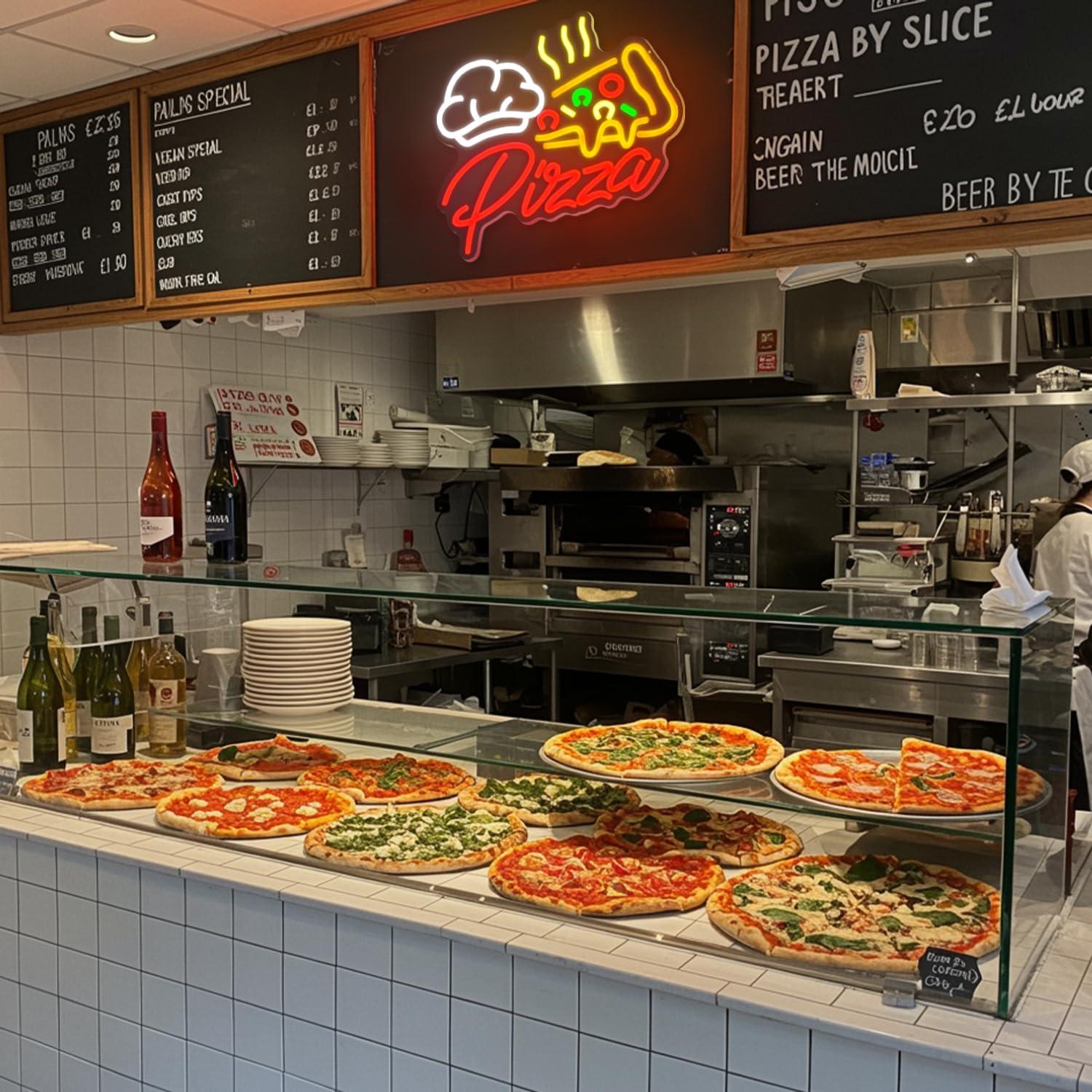 Letreiro Neon de Pizza, Luzes  - Kitchen Decor Lighting avaliação e preço
