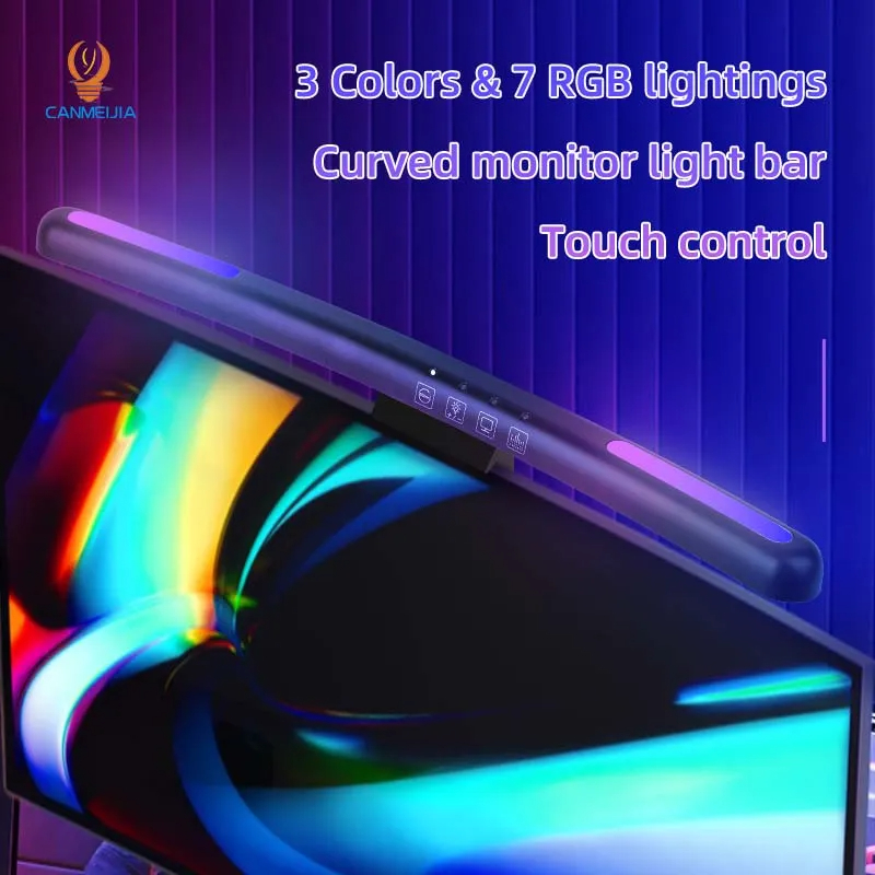 Curvo LED Monitor Light Bar, U - Touch Dimmer Lamp avaliação e preço